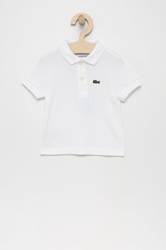 Lacoste polo in lana bambino/a con colletto bianco PJ2909