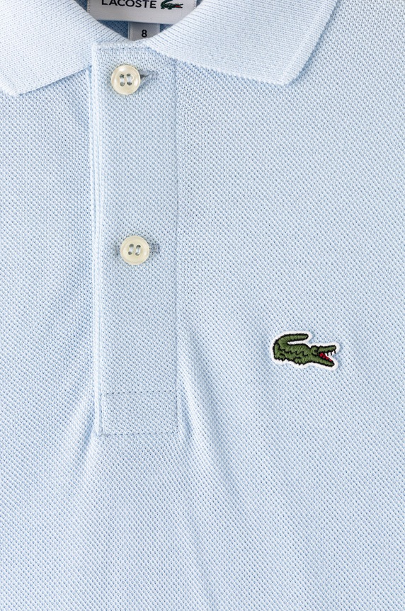 Chlapec Detská bavlenná polokošeľa Lacoste PJ2909 modrá