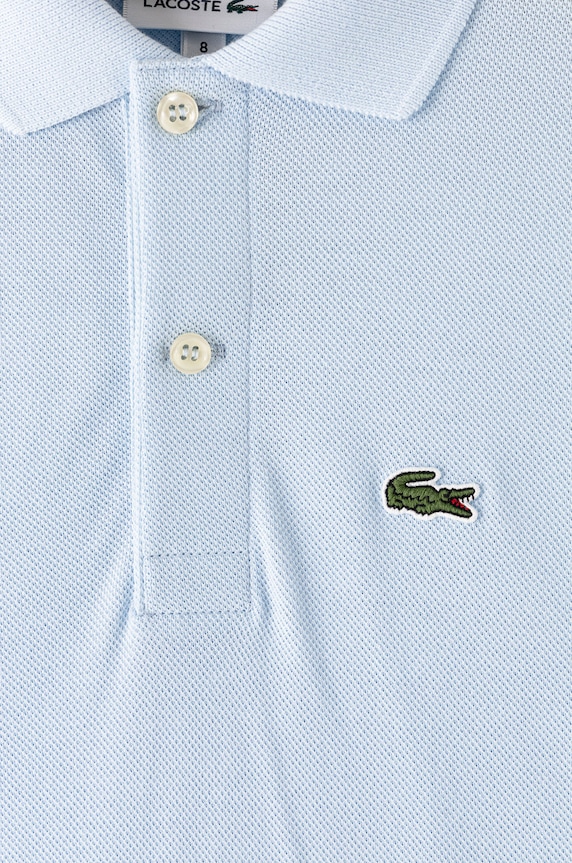 Chlapec Detská bavlenná polokošeľa Lacoste PJ2909 modrá