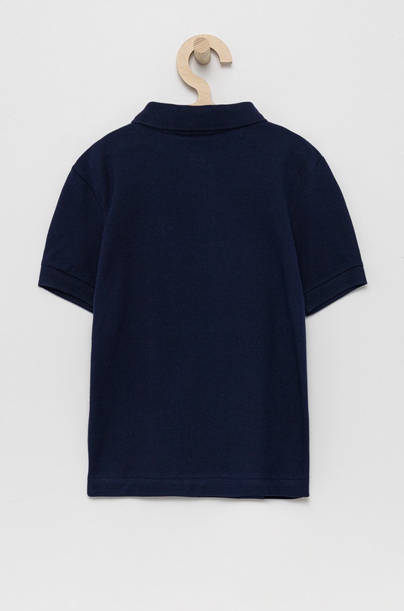 Lacoste polo bawełniane dziecięce PJ2909 granatowy AW25