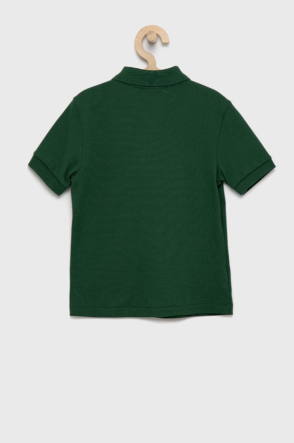 Lacoste polo bawełniane dziecięce PJ2909 zielony AW25