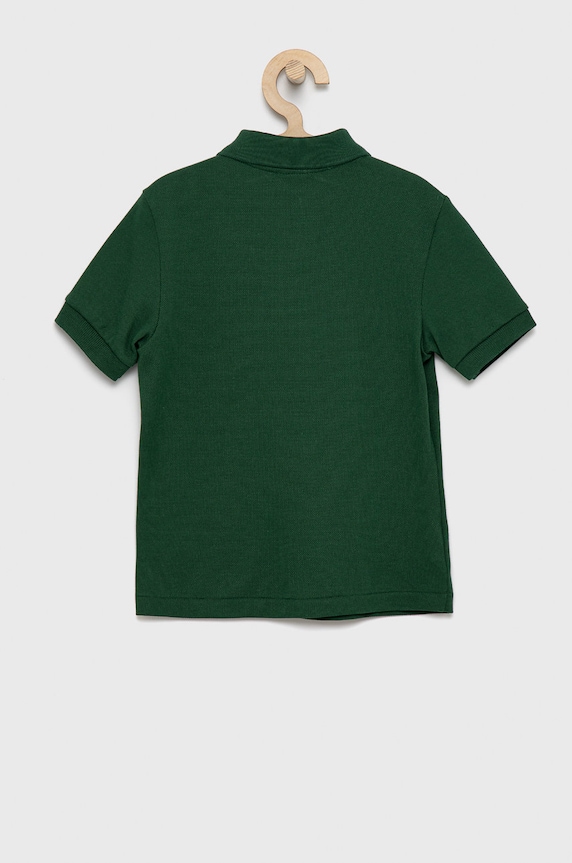 Lacoste polo bawełniane dziecięce PJ2909 zielony AW25