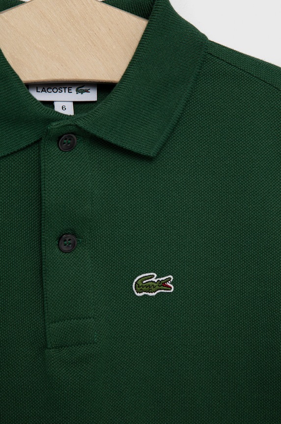 Chłopiec Lacoste polo bawełniane dziecięce PJ2909 zielony