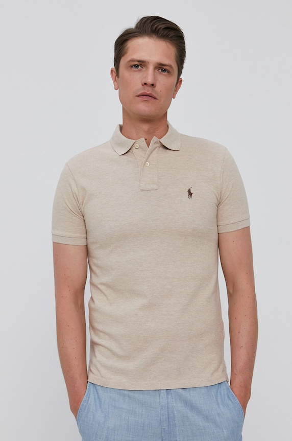 Polo Ralph Lauren poló sima bézs 710536856215