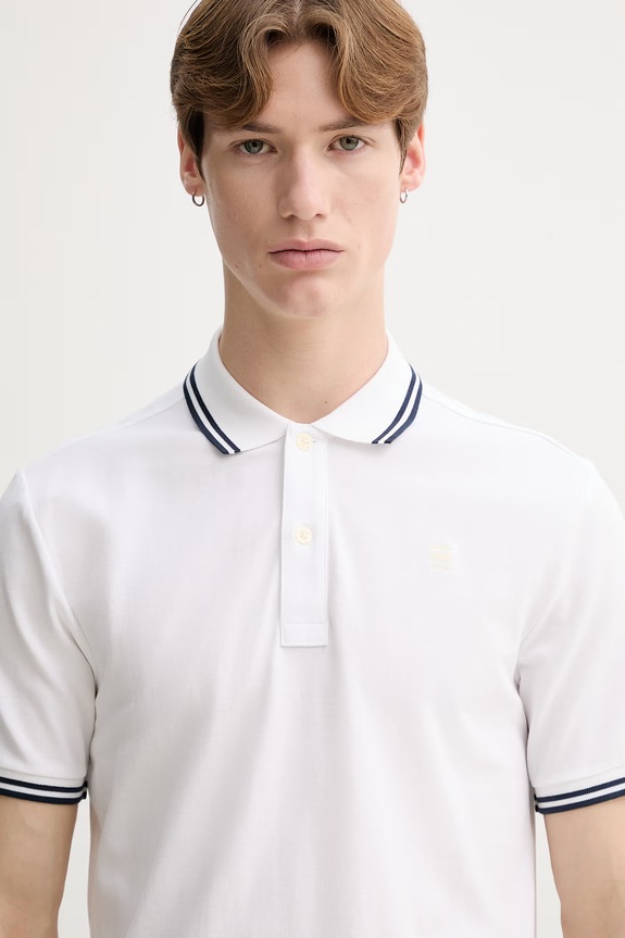 Polo majica G-Star Raw bijela D17127.5864