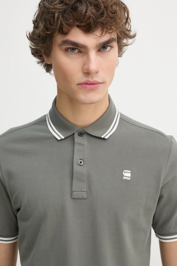 Polo tričko G-Star Dunda slim sivá D17127.5864
