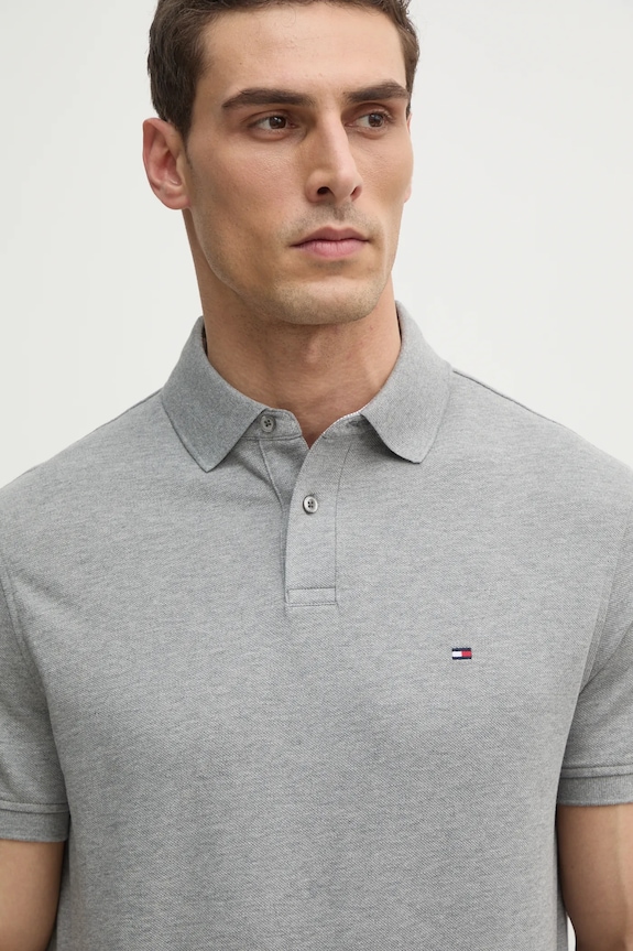 Ρούχα Tommy Hilfiger - Πόλο MW0MW17770.4891 γκρί
