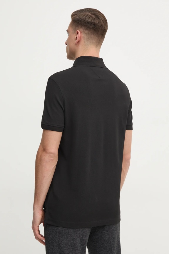 Oblačila Tommy Hilfiger polo MW0MW17770.4891 črna