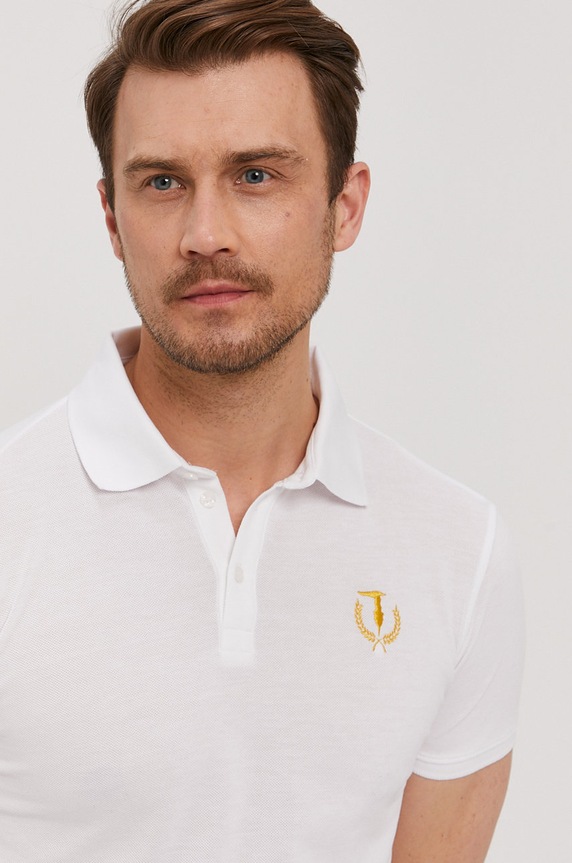 Polo tričko Trussardi Jeans biela 52T00506.1T003600