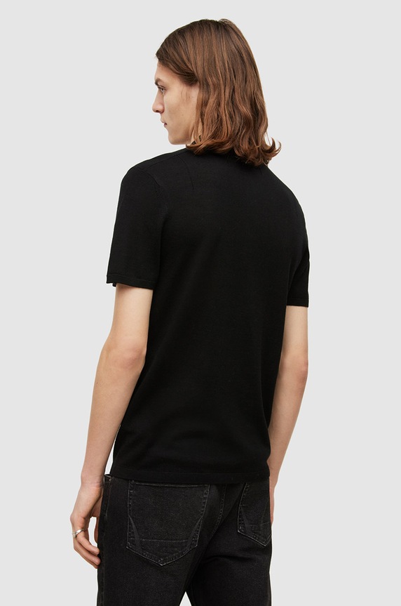 Odzież AllSaints Polo MODE MERINO SS POLO MK021N czarny