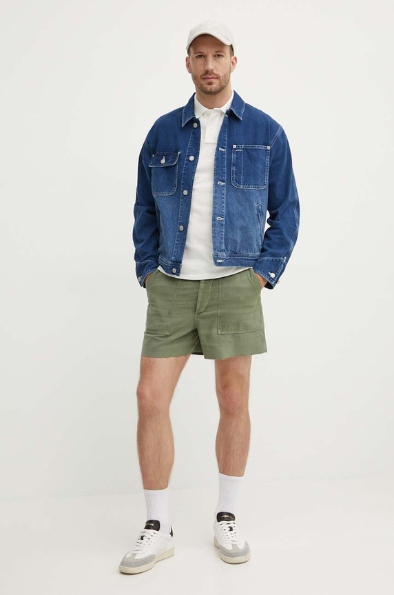 Polo Ralph Lauren polo tričko pánske bavlnené 710536856 béžová SS26