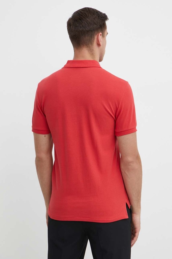 Oblečenie Polo Ralph Lauren polo tričko pánske bavlnené 710536856 červená