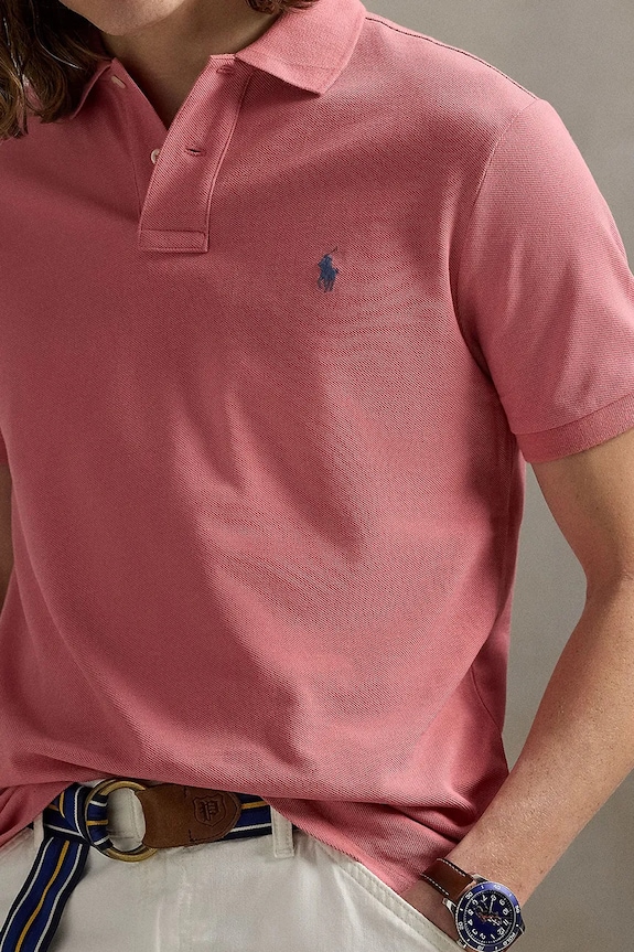 Polo Ralph Lauren men's cotton polo shirt pink 710536856