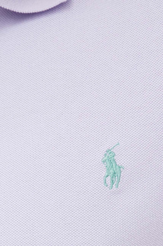 Polo Ralph Lauren polo tričko pánske bavlnené 710536856 fialová
