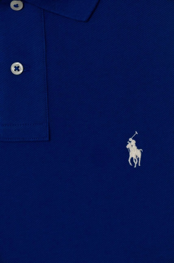 Oblečenie Polo Ralph Lauren polo tričko pánske bavlnené 710536856 modrá