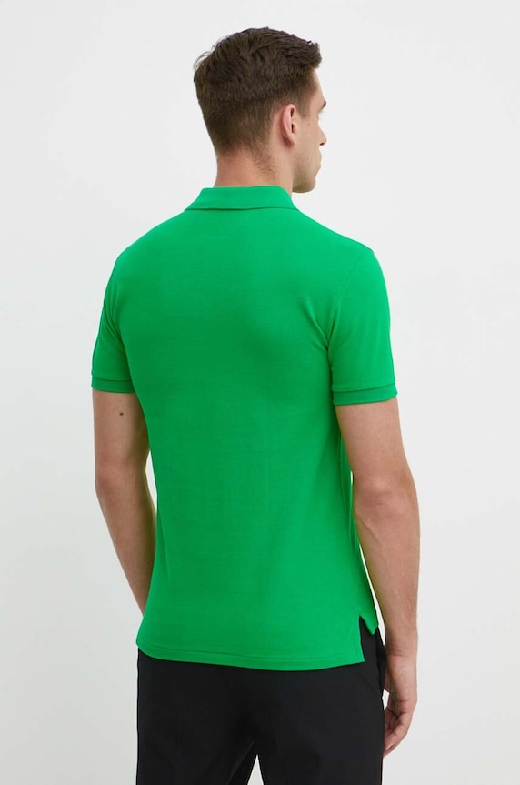 Oblečenie Polo Ralph Lauren polo tričko pánske bavlnené 710536856 zelená