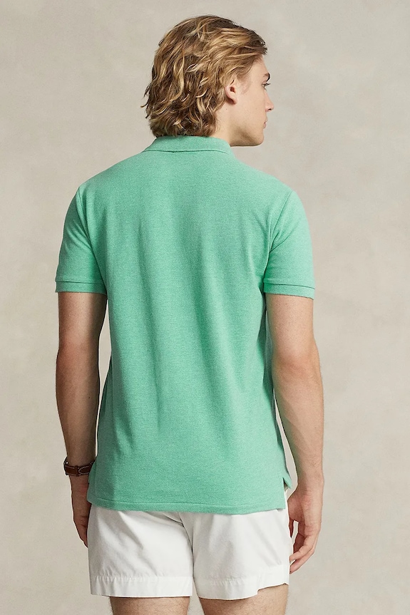 Polo Ralph Lauren polo tričko pánske bavlnené 710536856 zelená SS26