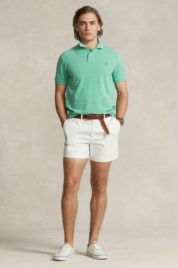 Oblečenie Polo Ralph Lauren polo tričko pánske bavlnené 710536856 zelená