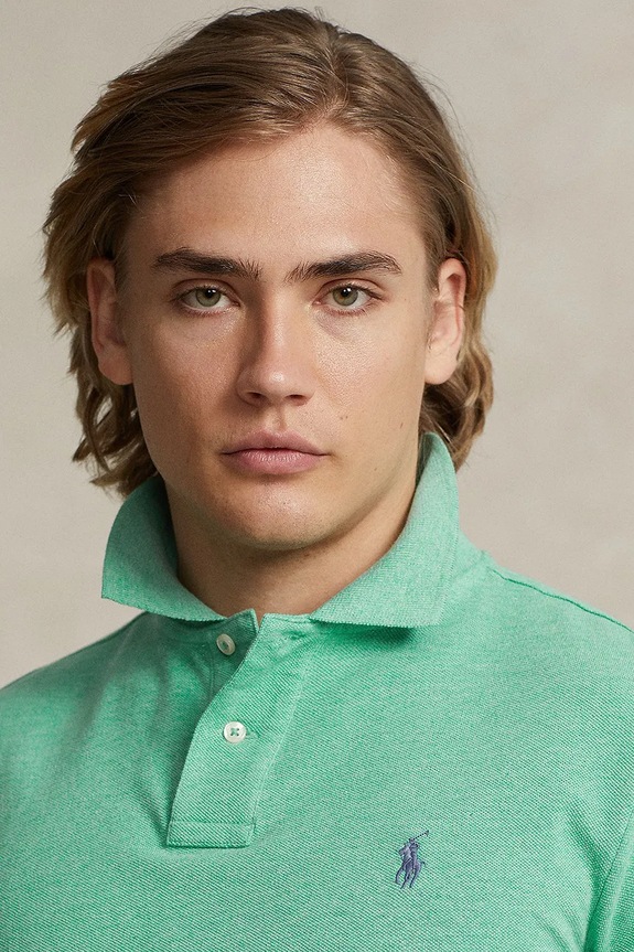 Polo Ralph Lauren polo tričko pánske bavlnené zelená 710536856