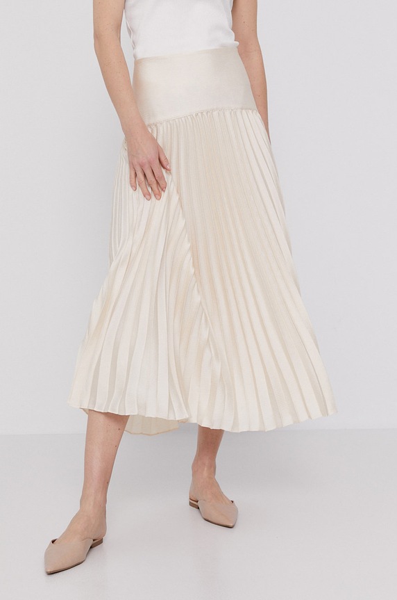 Scotch & Soda Spódnica z elastanem beżowy 161606