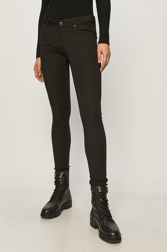 Pepe Jeans - Nohavice Pixie s elastanom čierna PL200025XB1.000