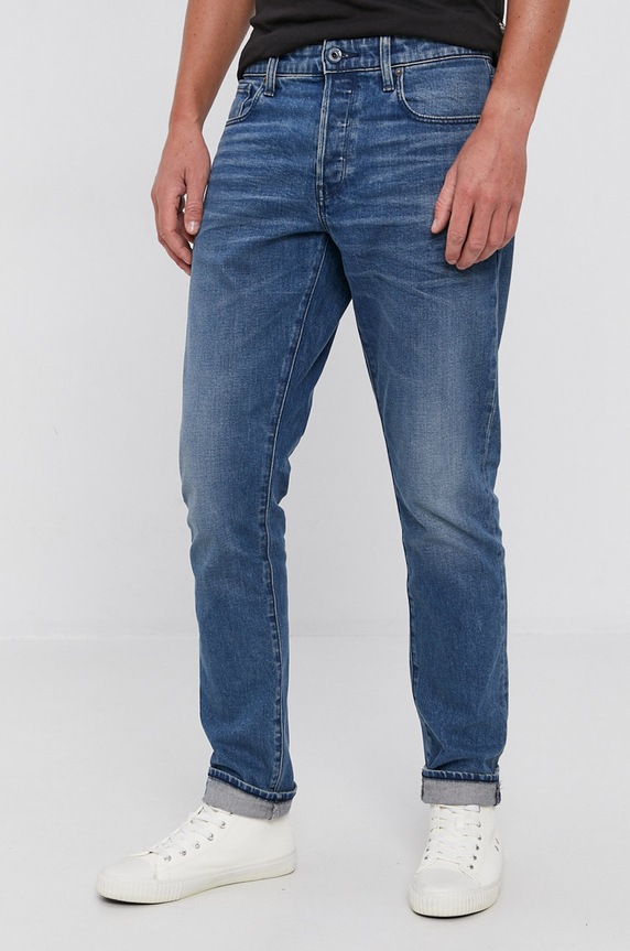 G-Star jeansy 3301 Regular Tapered niebieski 51003.C052