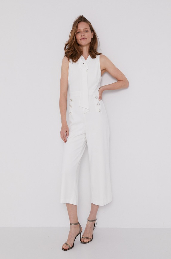 Dkny Kombinezon DD0D2278 z elastanem biały DD0D2278
