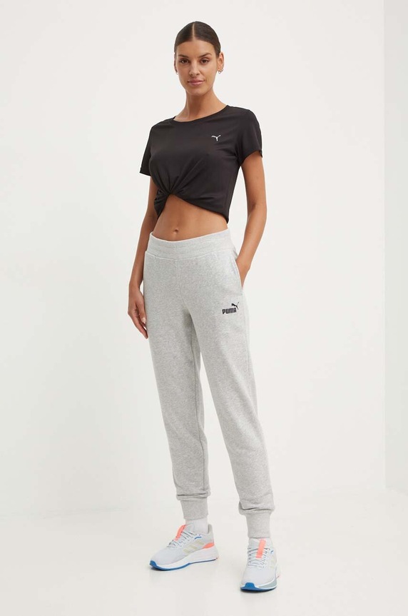 Puma spodnie dresowe 586842 szary AW24