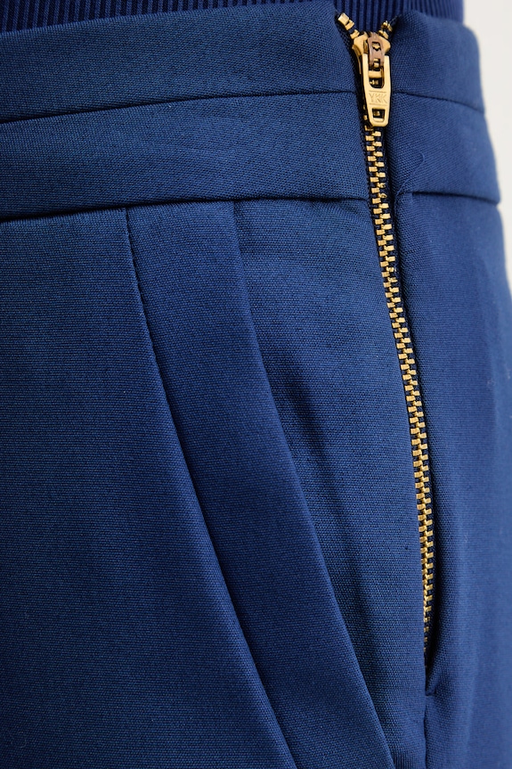 Morgan pantaloni pentru femei cu bumbac PROSY.F bleumarin 211.PROSY.F