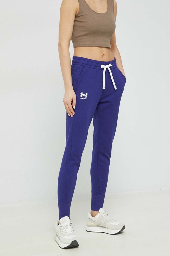 Under Armour spodnie melanż fioletowy 1356416