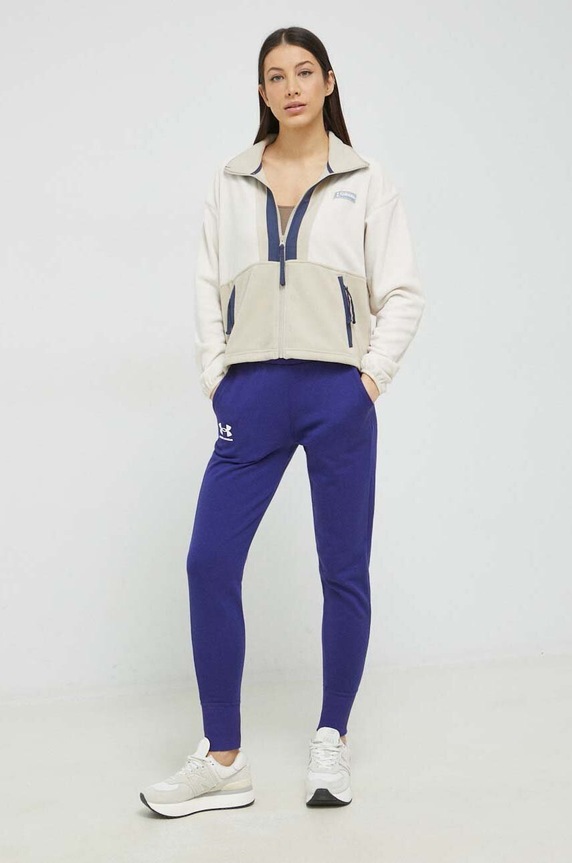 Under Armour spodnie 1356416 fioletowy SS23