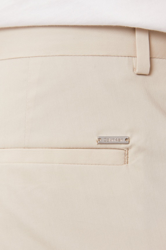 Nohavice Calvin Klein K10K106633.4891 béžová