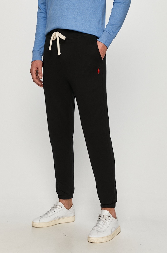 Polo Ralph Lauren - Παντελόνι πλεκτό ύφασμα μαύρο 710793939001