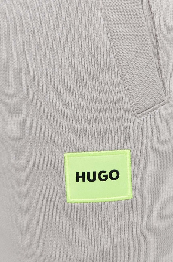 HUGO spodnie dresowe bawełniane Doak212 beżowy 50447963