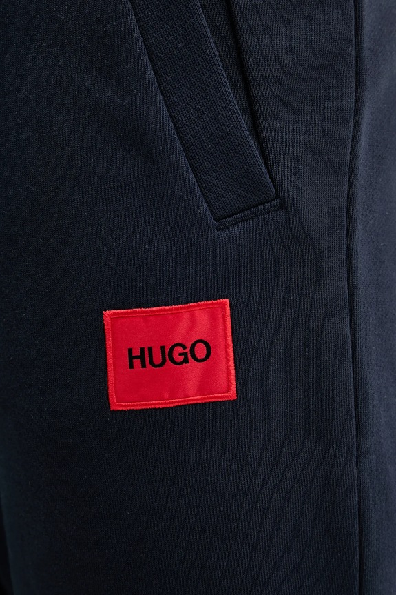 HUGO παντελόνι επίσημο ανδρικό βαμβακερό Doak212 σκούρο μπλε 50447963