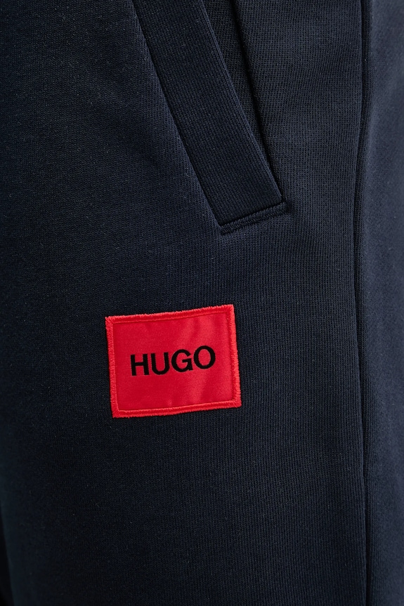 HUGO παντελόνι επίσημο ανδρικό βαμβακερό Doak212 σκούρο μπλε 50447963