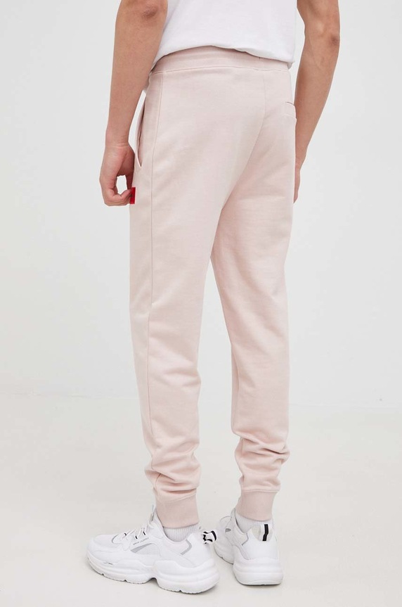 Odzież HUGO spodnie dresowe bawełniane Doak212 50447963 beżowy