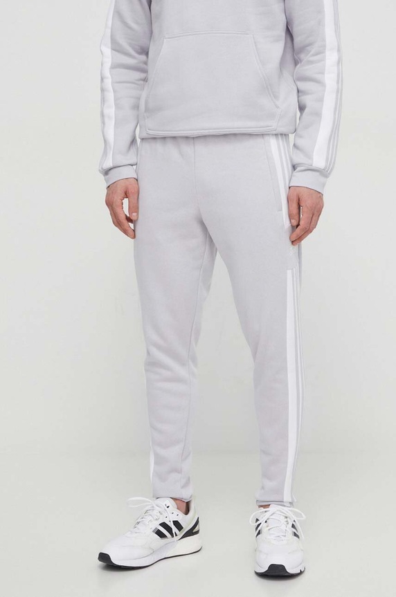 adidas Performance - Παντελόνι GT6644 πλεκτό ύφασμα γκρί GT6644