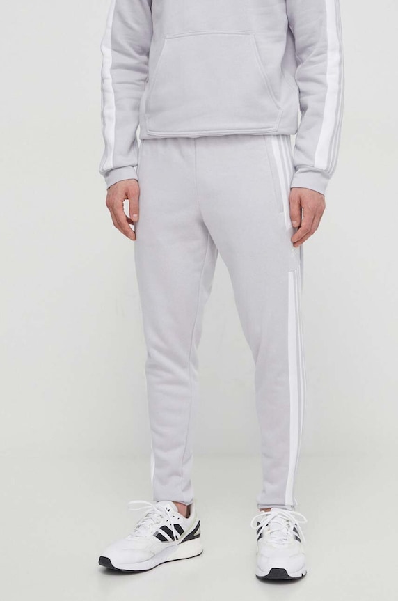 adidas Performance - Παντελόνι GT6644 πλεκτό ύφασμα γκρί GT6644
