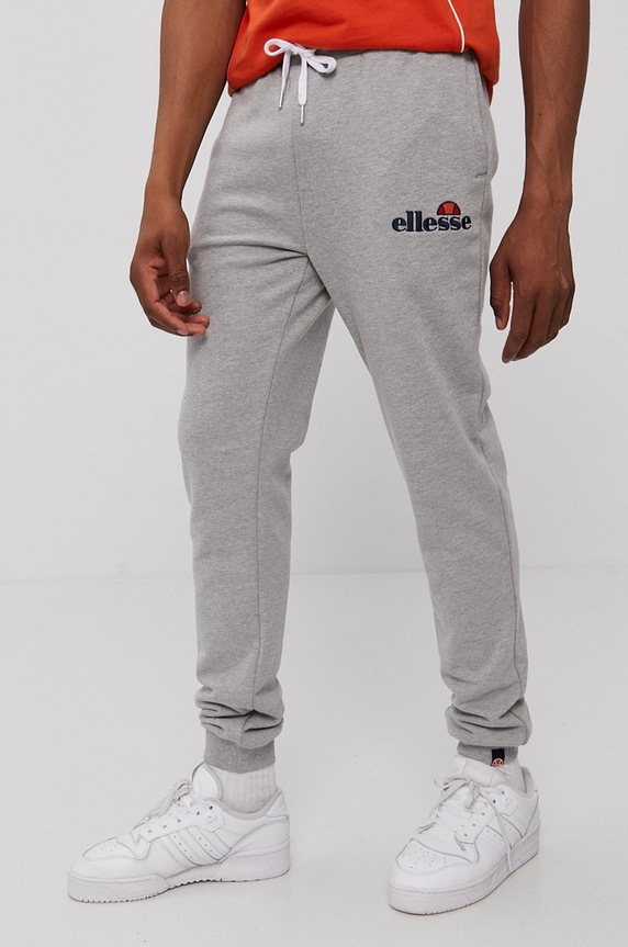 Hlače Ellesse natpis siva SHS08783