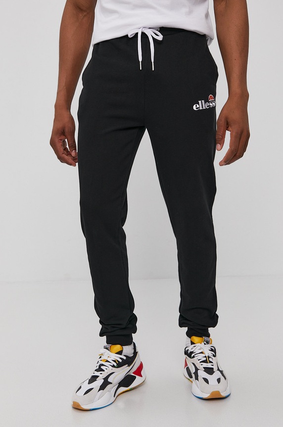 Παντελόνι Ellesse πλεκτό ύφασμα μαύρο SHS08783