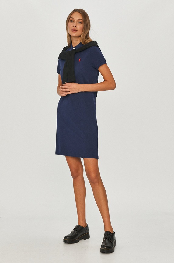 Polo Ralph Lauren rochie 211799490005 albastru SS21