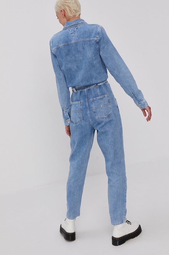 Odzież Tommy Jeans Kombinezon jeansowy DW0DW10106.4891 DW0DW10106.4891 niebieski