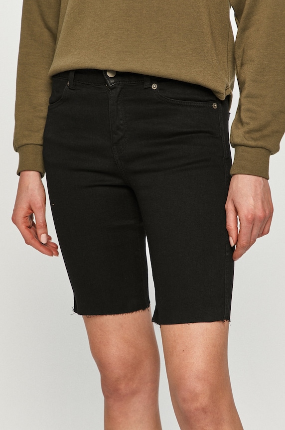 Dr. Denim - Szorty jeansowe tkanina czarny 20201051010