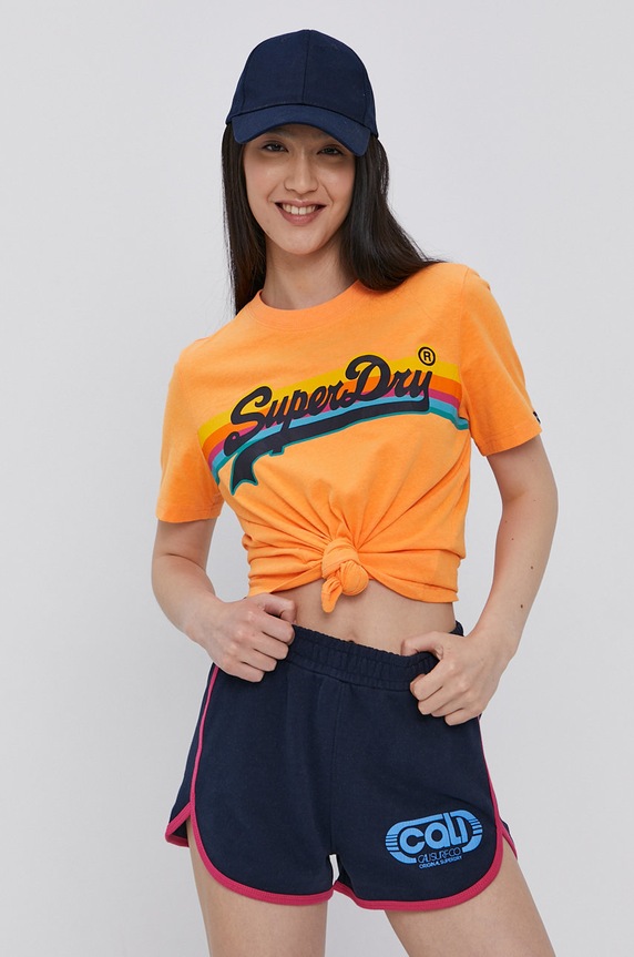 Kratke hlače Superdry W7110178A.09S mornarsko plava SS21