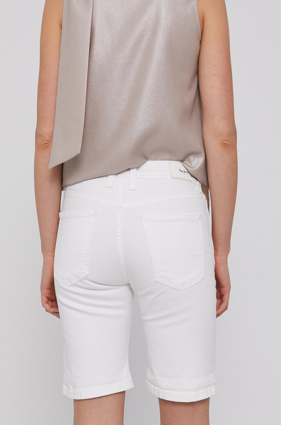 Odzież Pepe Jeans Szorty POPPY PL800493TA8.000 biały