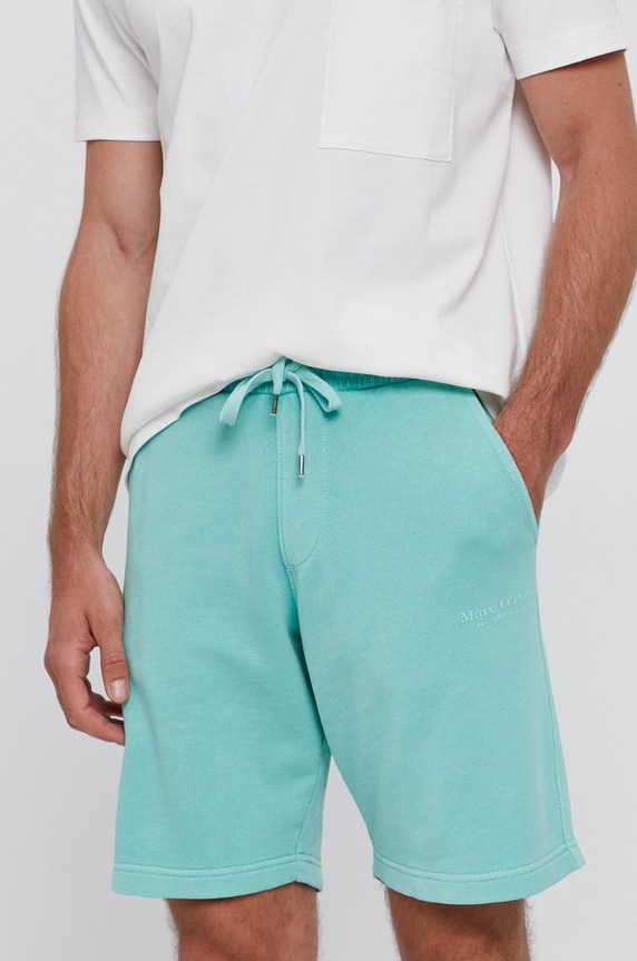 Marc O'Polo - Szorty dzianina zielony 123410017012