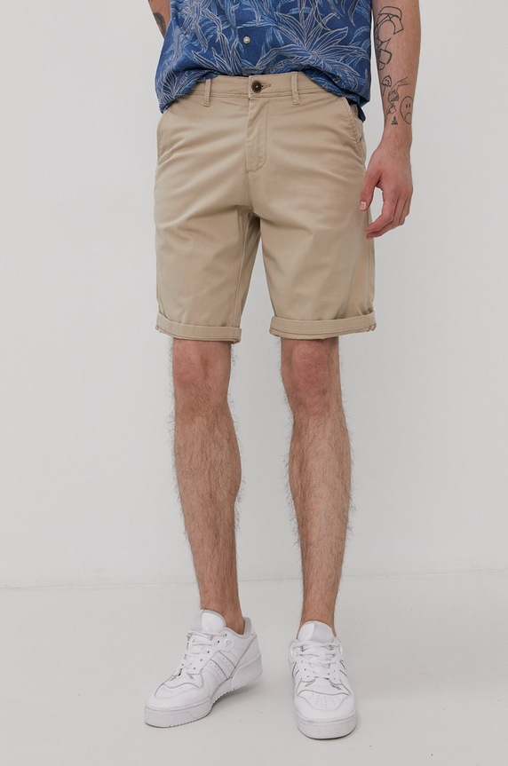 Jack & Jones - Szorty z elastanem brązowy 12165604