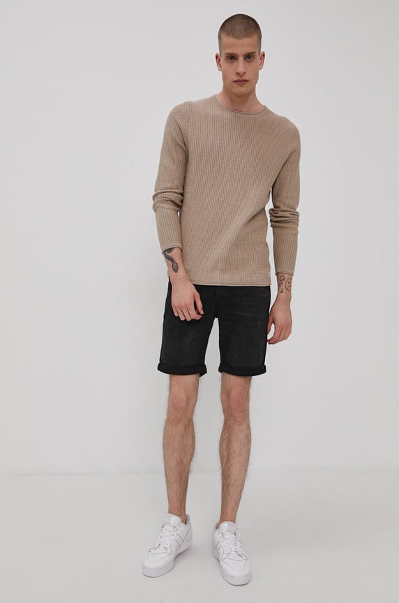 Džínové šortky Jack & Jones 12166274 černá AA00