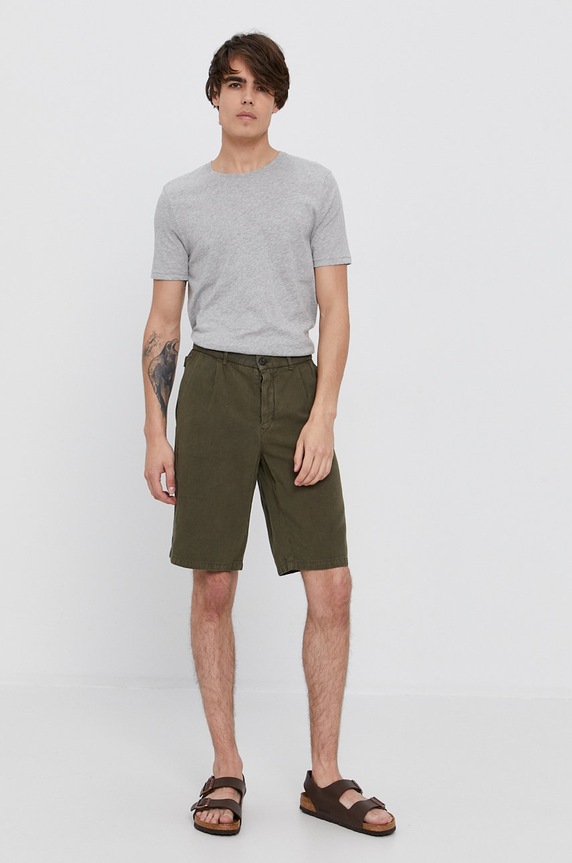 Σορτς Sisley 4XJH594E9.95A πράσινο SS21